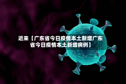 近来【广东省今日疫情本土新增广东省今日疫情本土新增病例】-第1张图片
